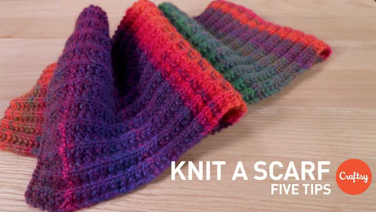 Double knitting scarf pattern