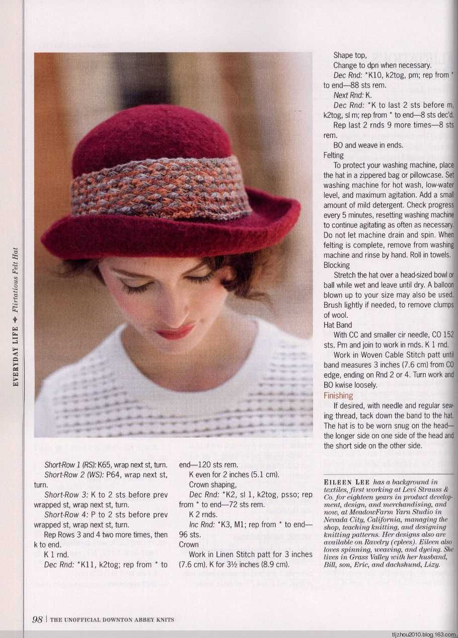 Downton abbey hat knitting pattern