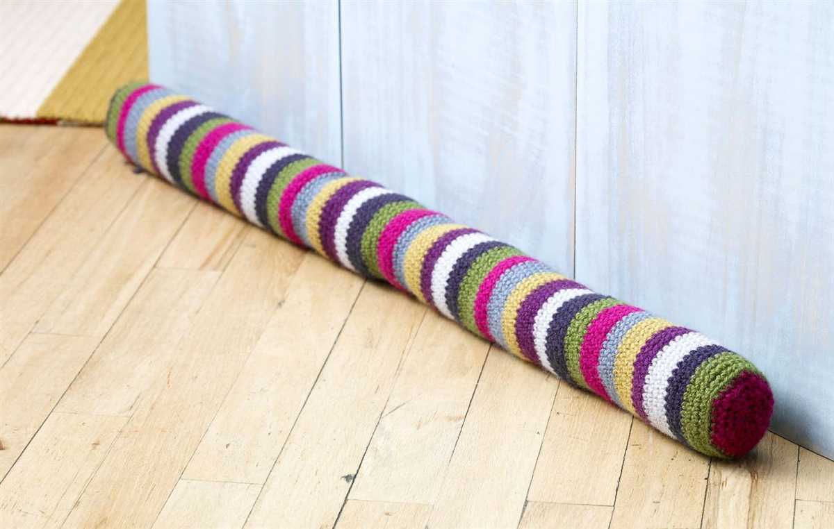 Draft stopper knitting pattern