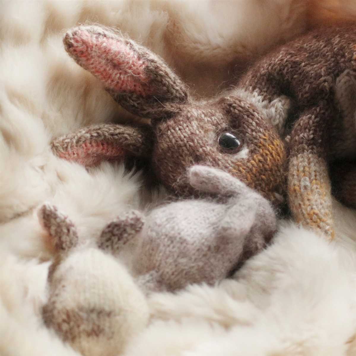 Easter bunny knitting pattern by claire garland