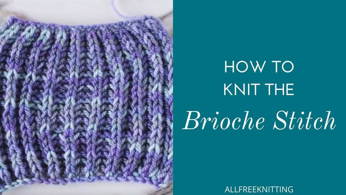 Easy brioche knitting pattern