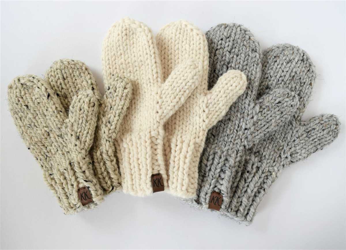 Easy chunky mitten knitting pattern