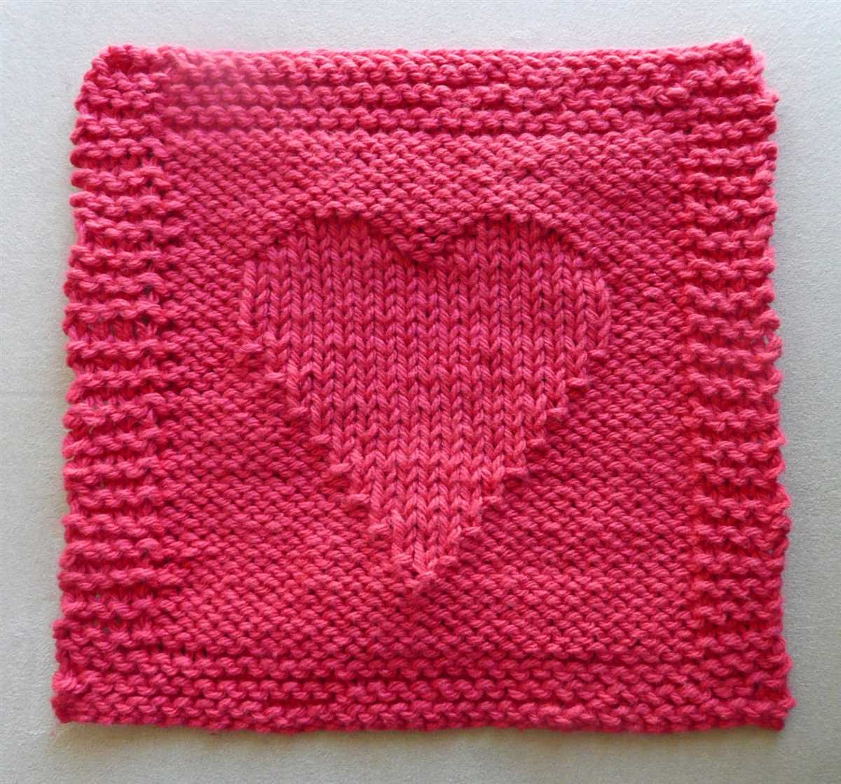 Easy heart knitting pattern free