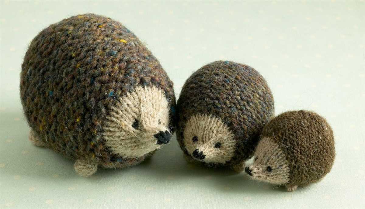 Easy hedgehog knitting pattern