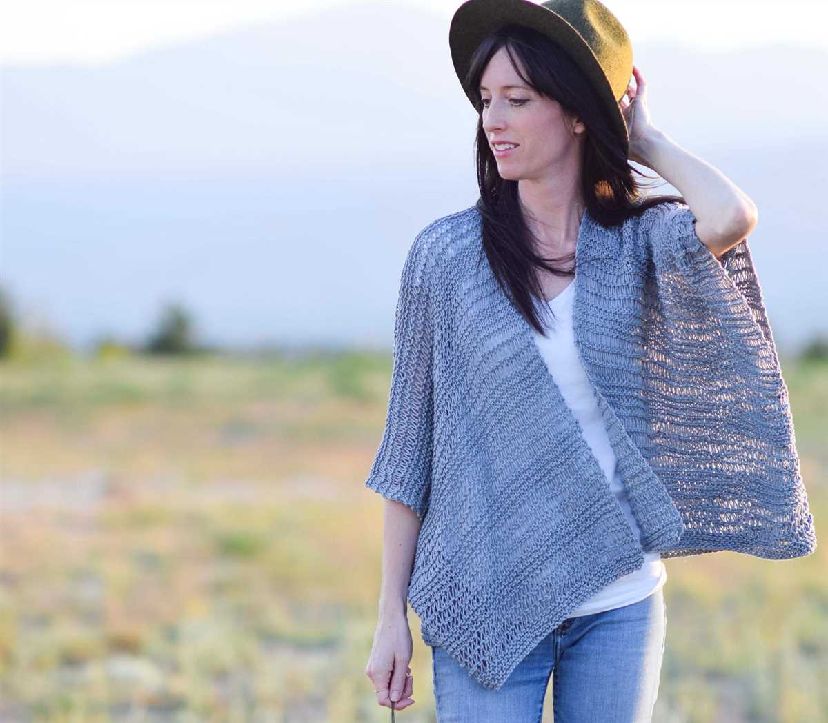 Easy kimono knitting pattern