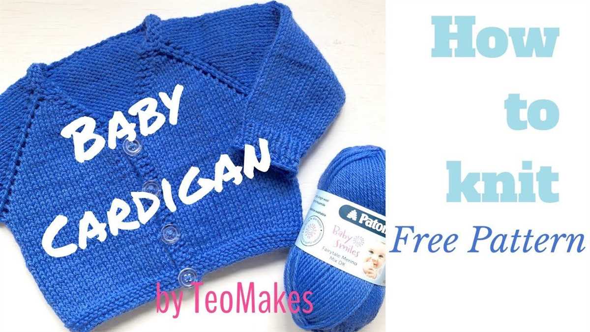 Easy knit baby sweater pattern free