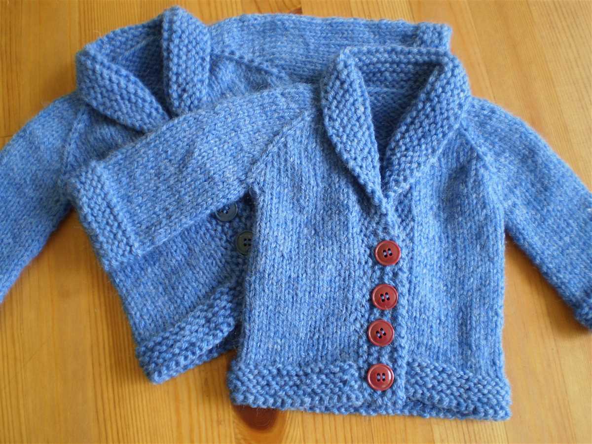 Easy knit baby sweater pattern free