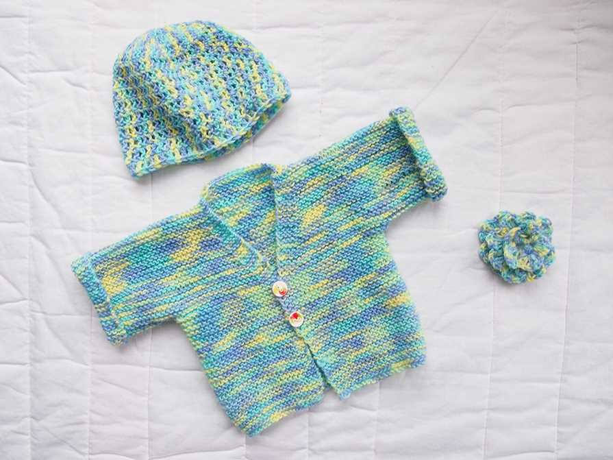 Easy knit baby sweater pattern free