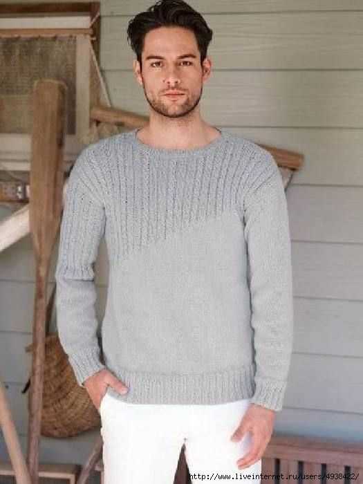 Easy knit mens sweater pattern