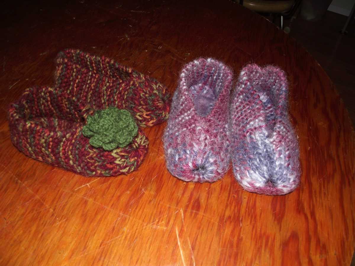 Easy knit slippers pattern