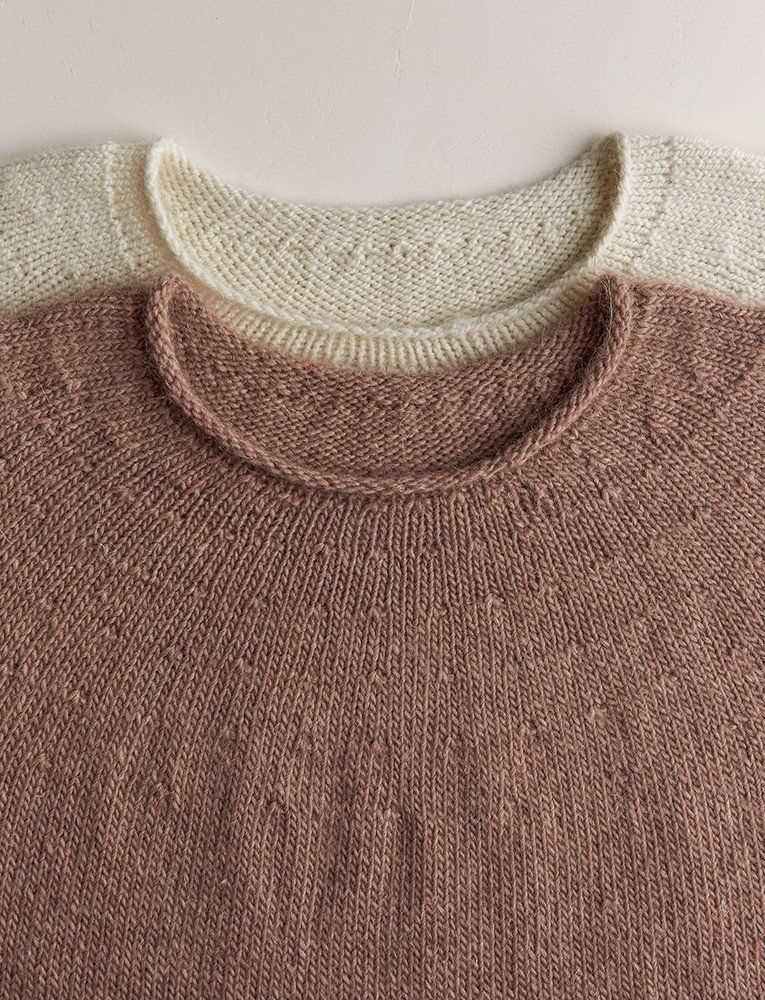 Easy knit sweater pattern in the round