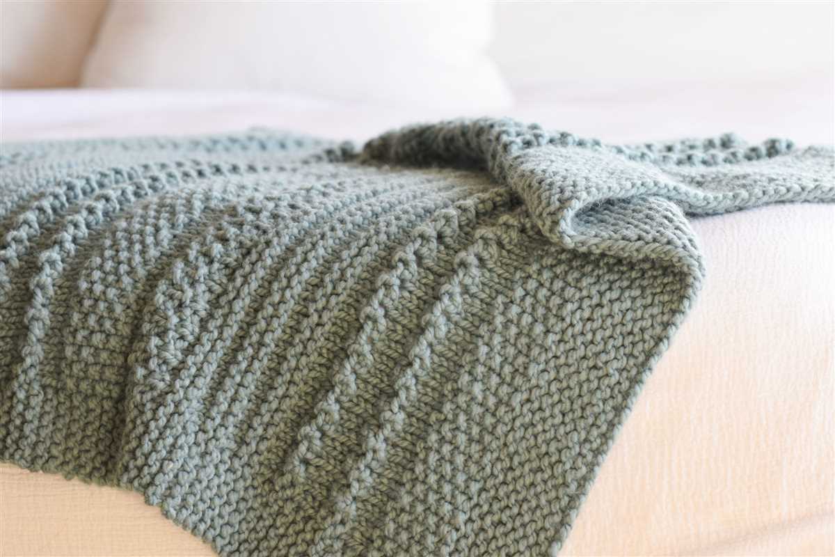 Easy knit throw pattern