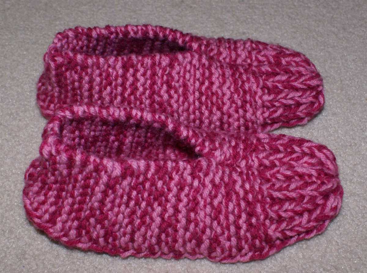 Easy knitted slipper patterns free