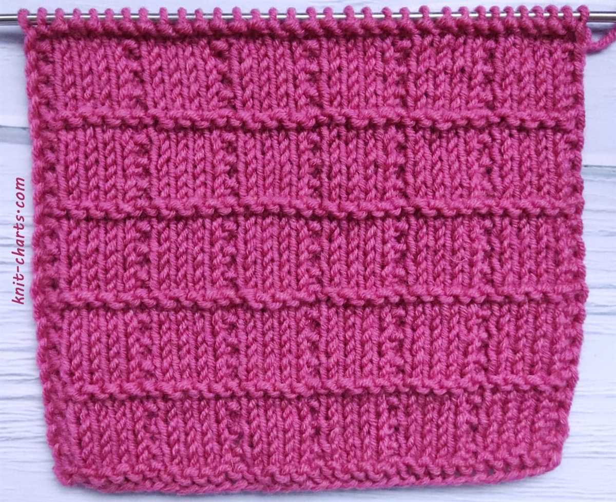 Easy knitted squares patterns