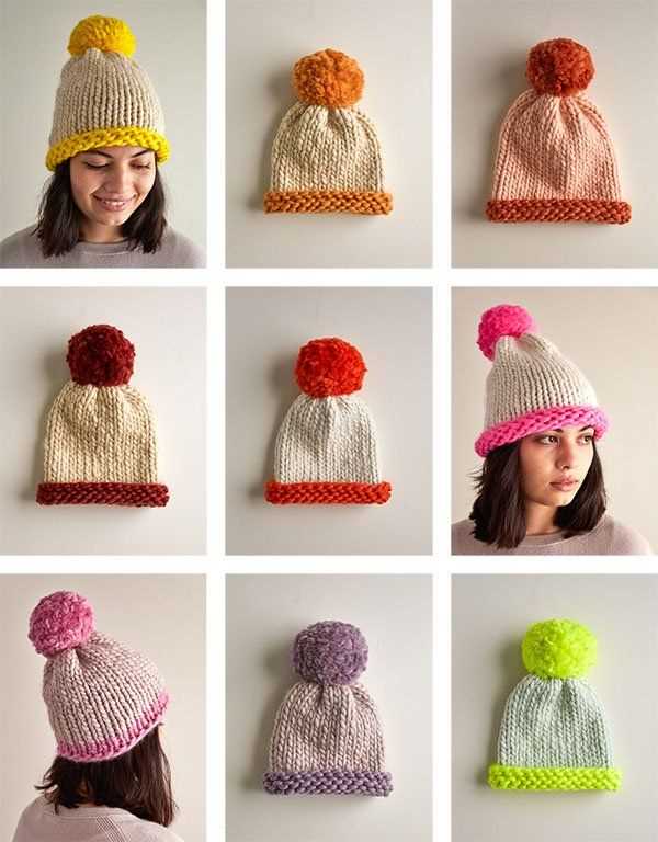 Easy knitting hat patterns