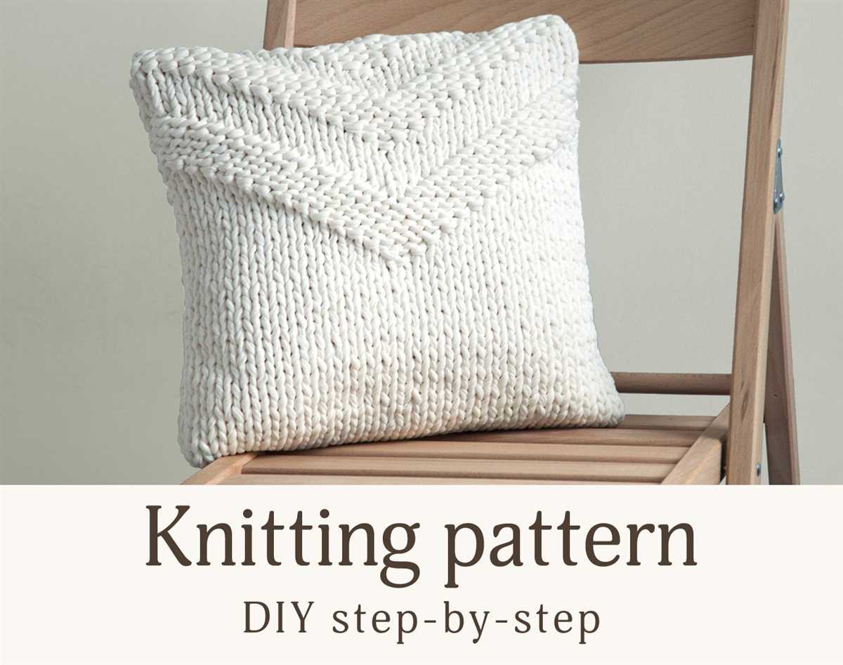Easy knitting pattern cushion cover