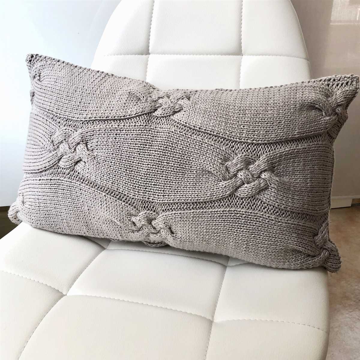 Easy knitting pattern cushion cover