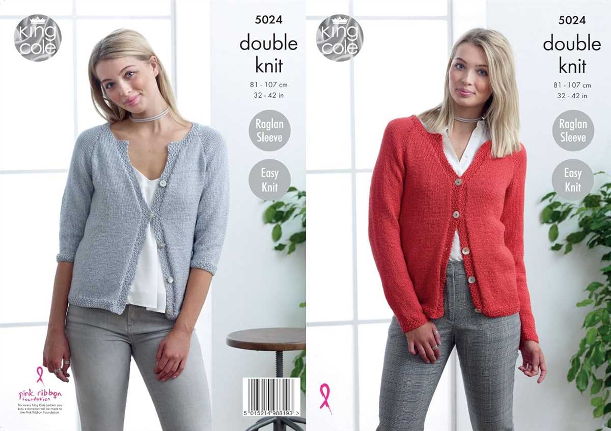 Easy knitting pattern for ladies cardigan