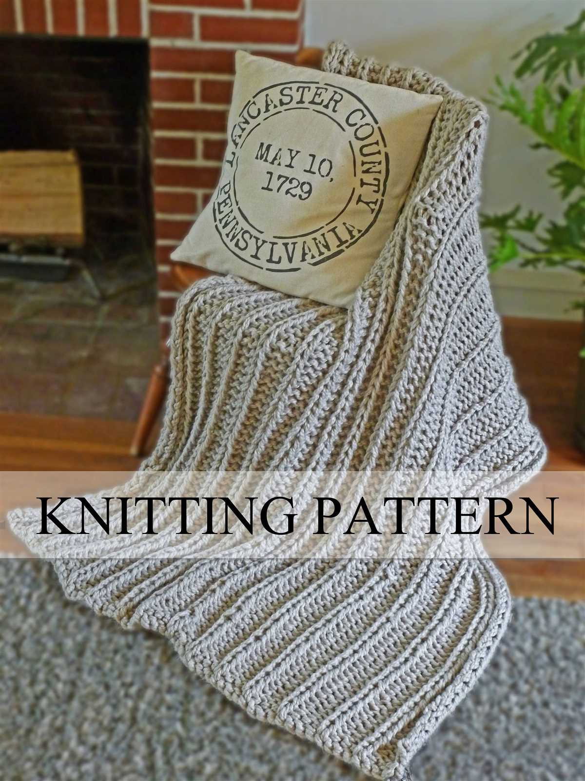 Easy knitting pattern for throw blanket