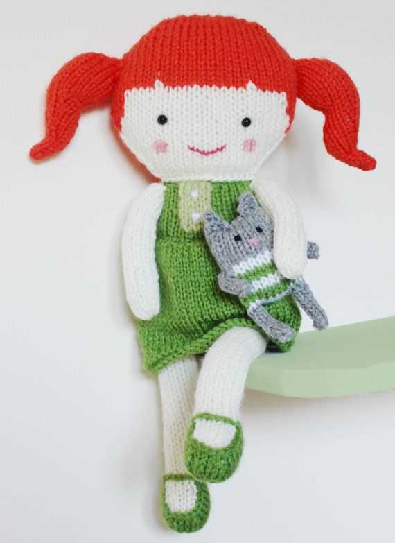 Easy rag doll knitting pattern