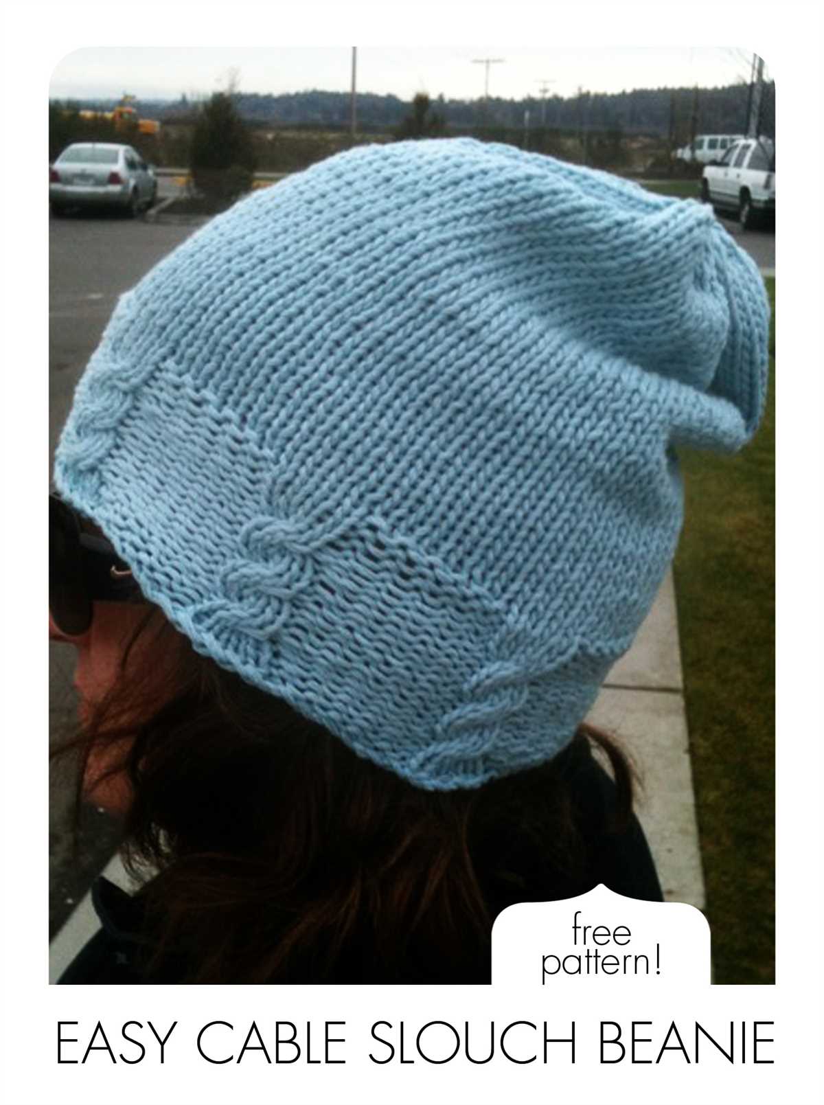 Easy cable knit hat pattern