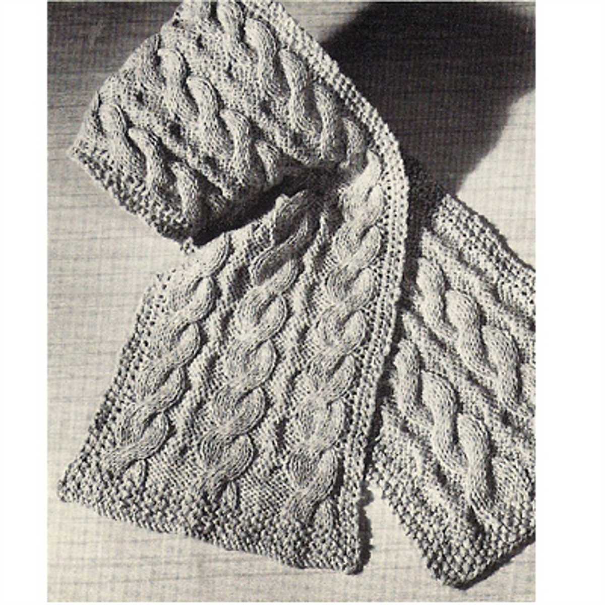 Easy cable scarf knitting pattern