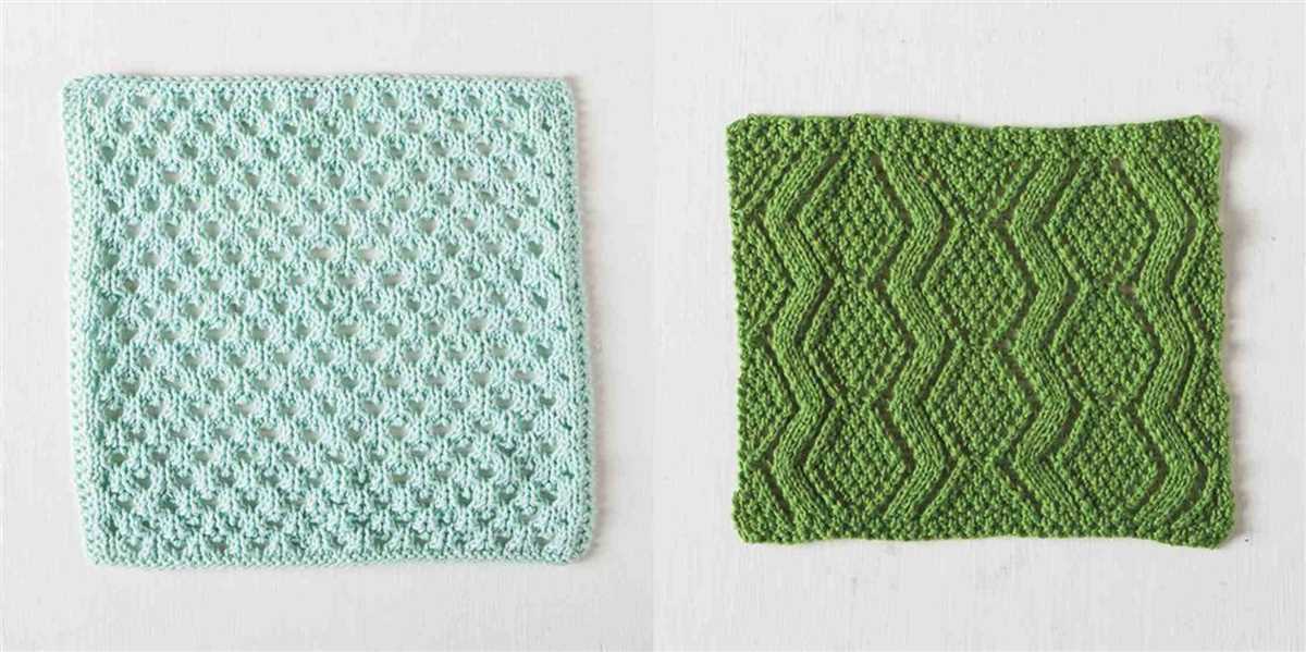 Easy dishcloth knitting pattern free