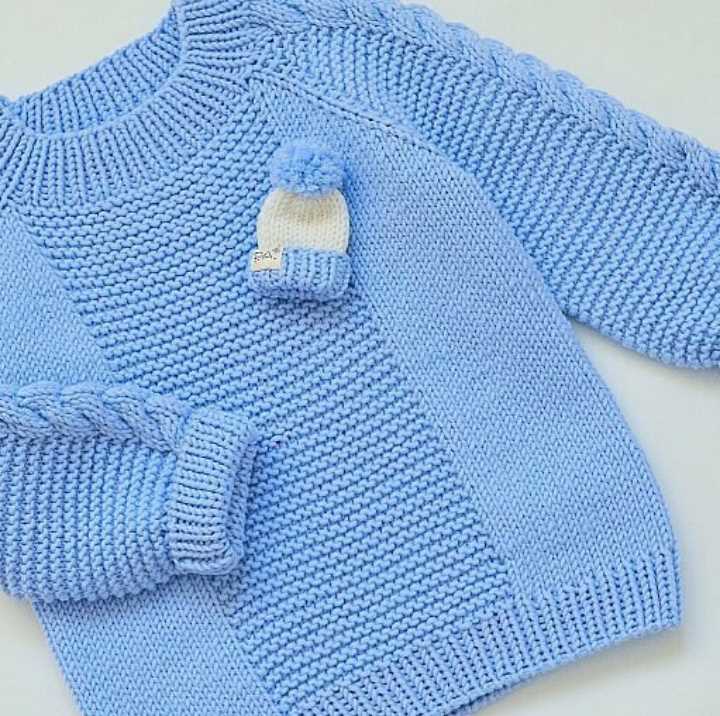 Easy knit baby sweater pattern free