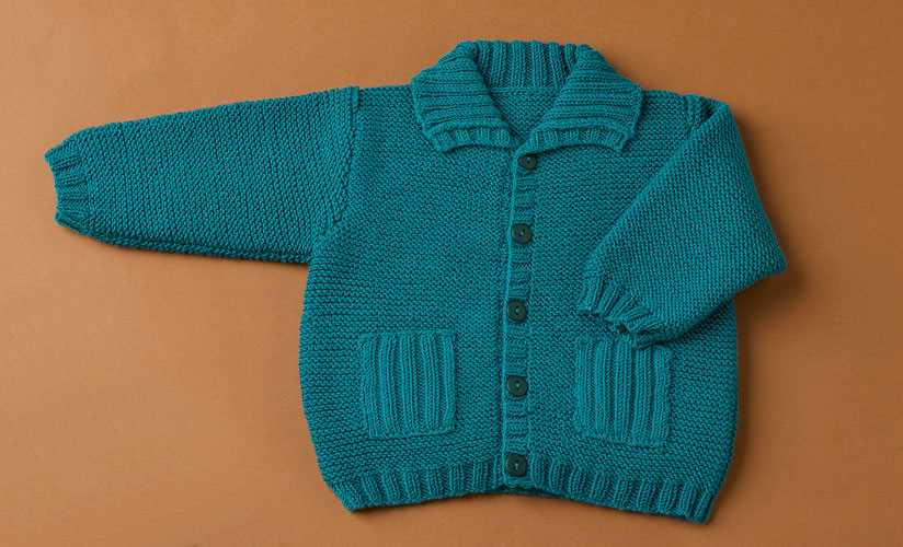 Easy knit baby sweater pattern free