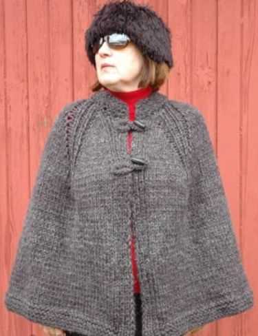 Easy knit cape pattern