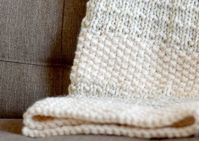 Easy knitting pattern for throw blanket