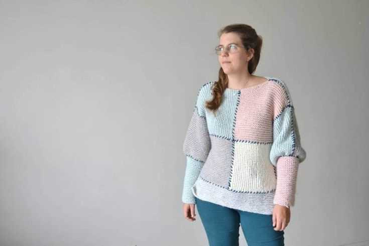 Easy oversized sweater knitting pattern