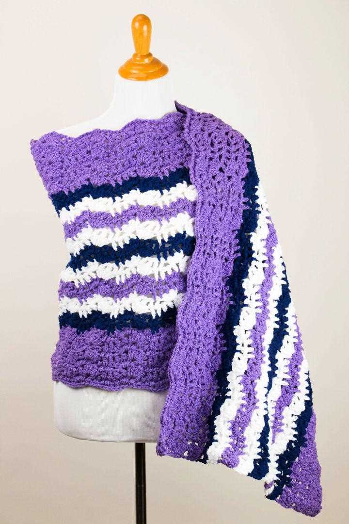 Easy prayer shawl knitting pattern