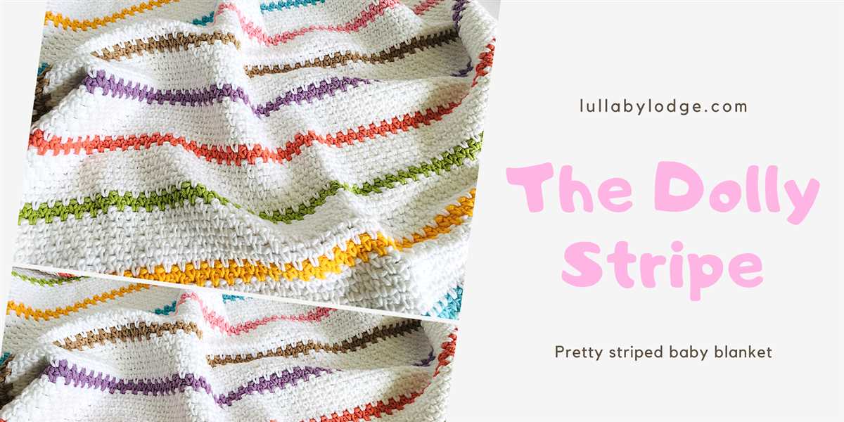 Easy striped knit blanket pattern