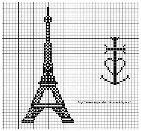 Eiffel tower knitting pattern