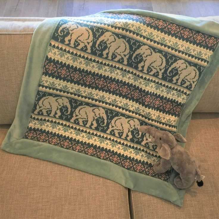 Elephant blanket knitting pattern