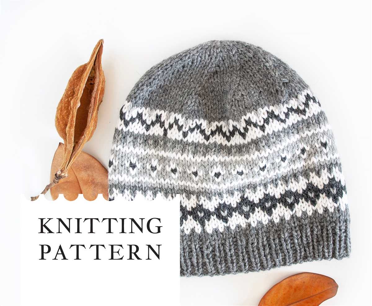 Fair isle beanie knitting pattern free