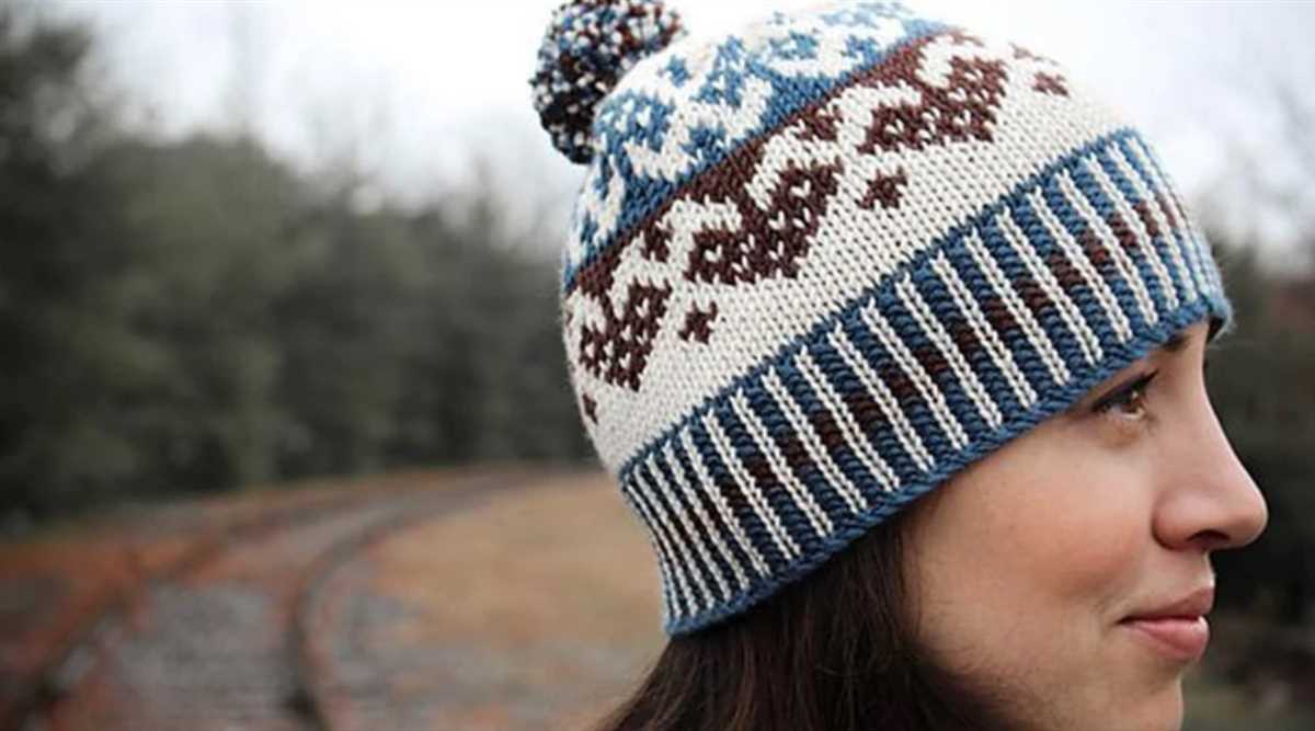 Fair isle knit hat pattern