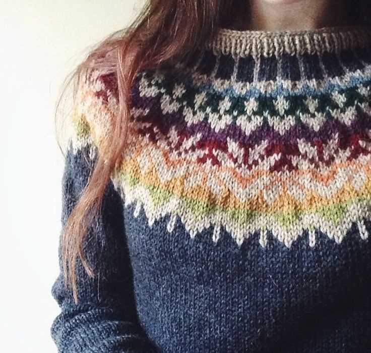 Fair isle sweater free knitting pattern