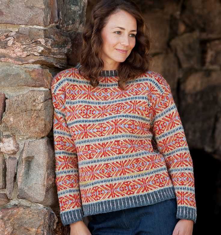 Fair isle sweater free knitting pattern