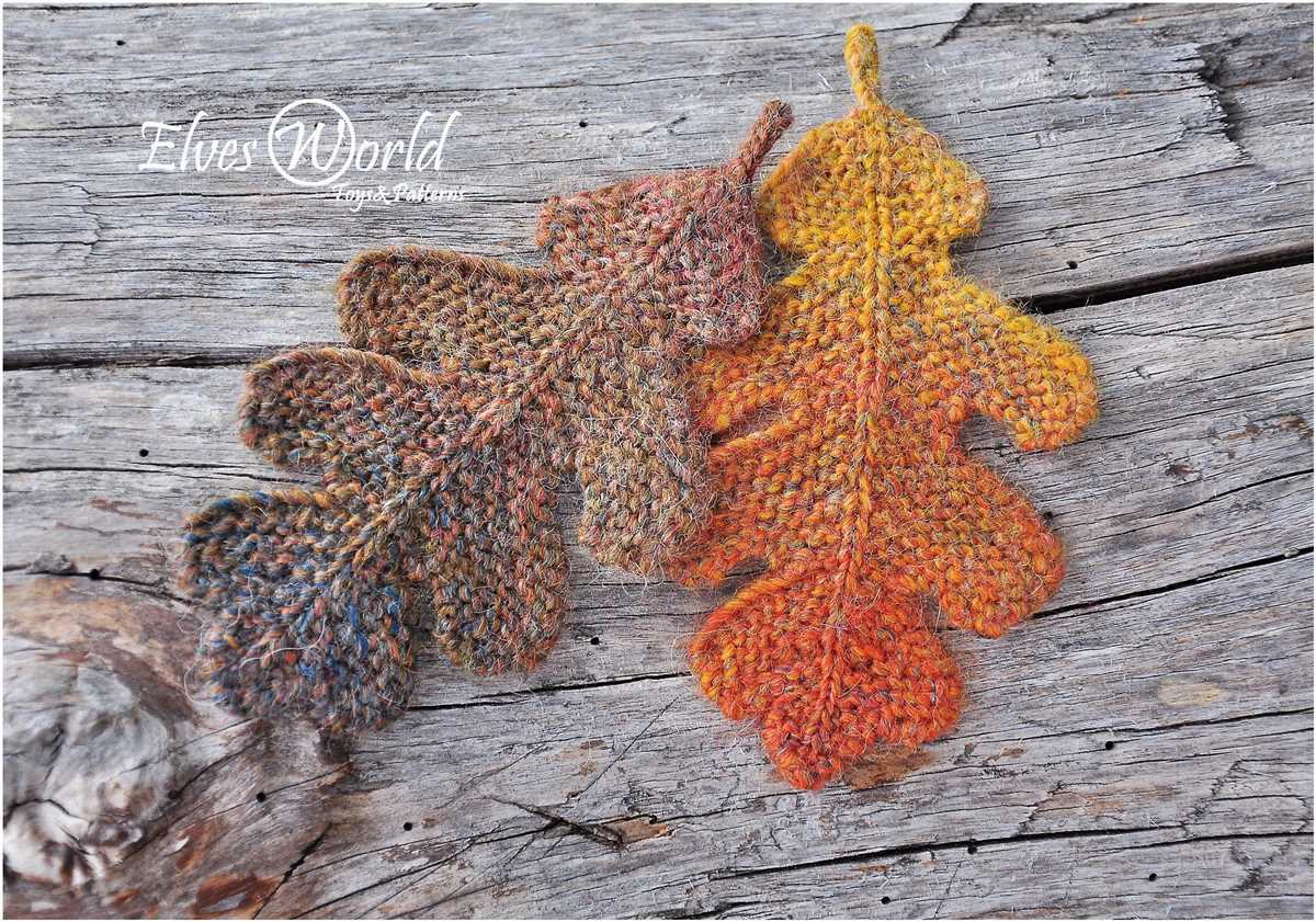 Falling leaves knitting pattern