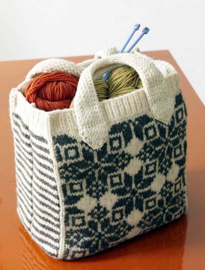 Felted basket knitting pattern