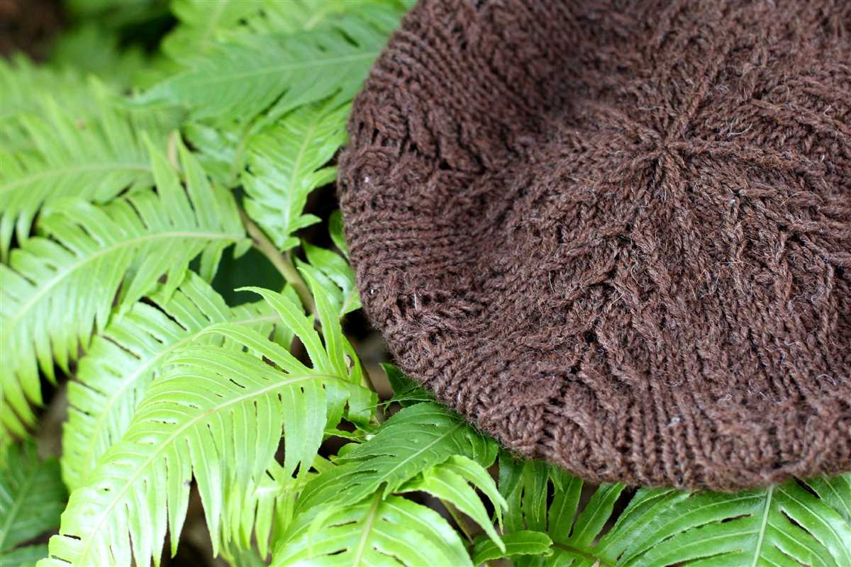 Fern and feather knitting pattern