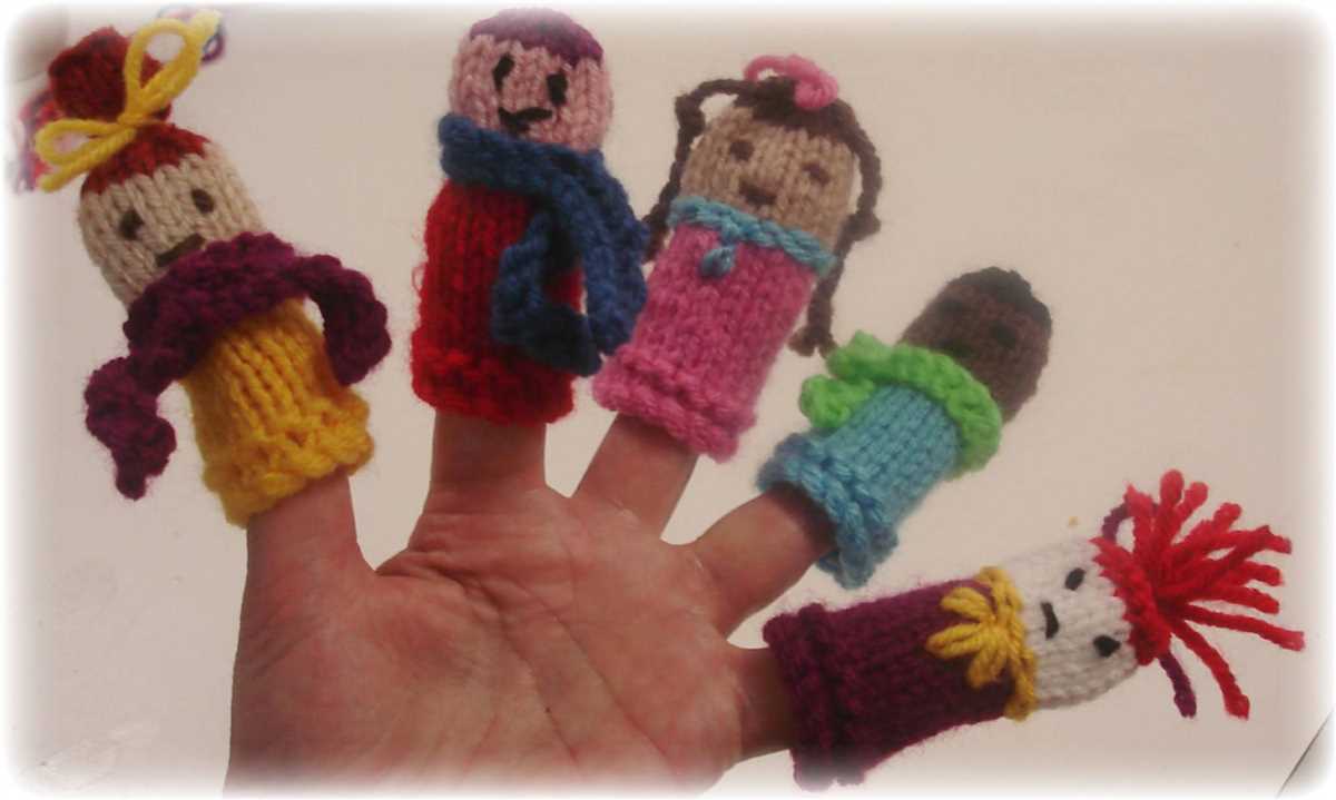 Finger puppets knitting patterns