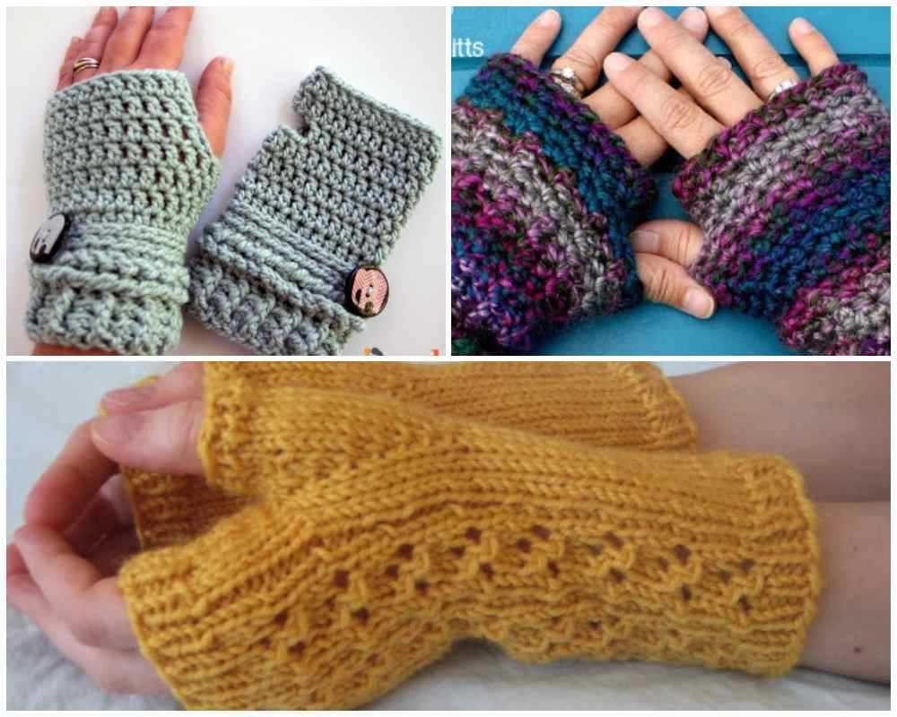 Fingerless glove pattern to knit