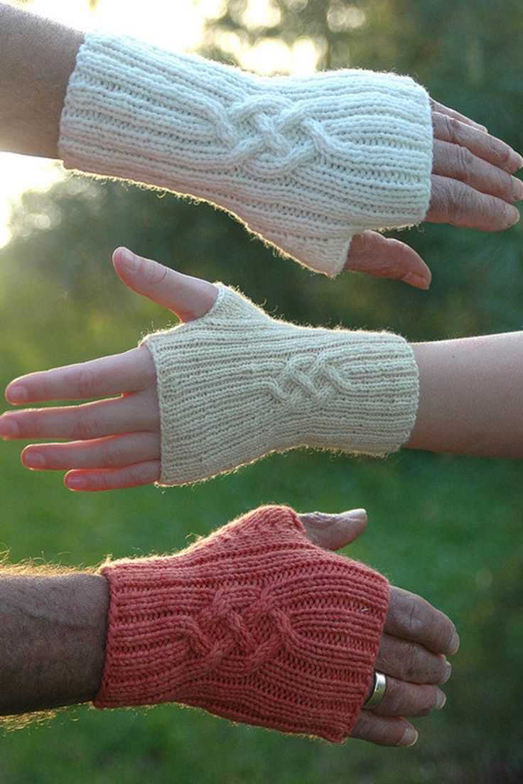 Fingerless gloves knitting pattern two needles