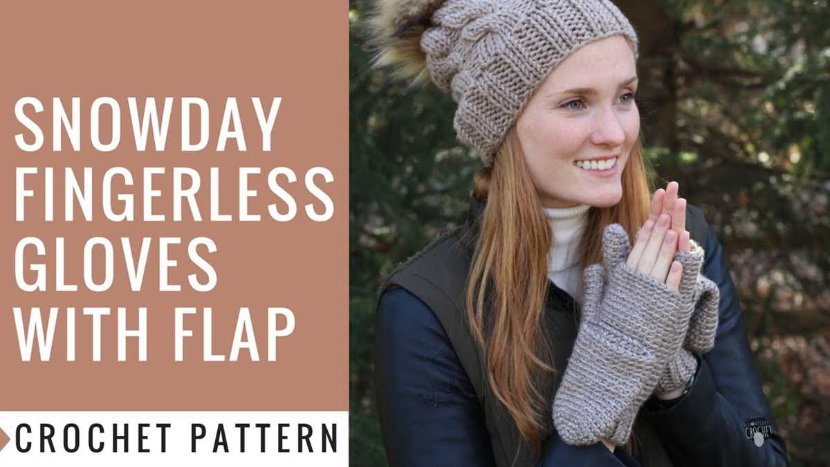 Fingerless mittens with flap knitting pattern