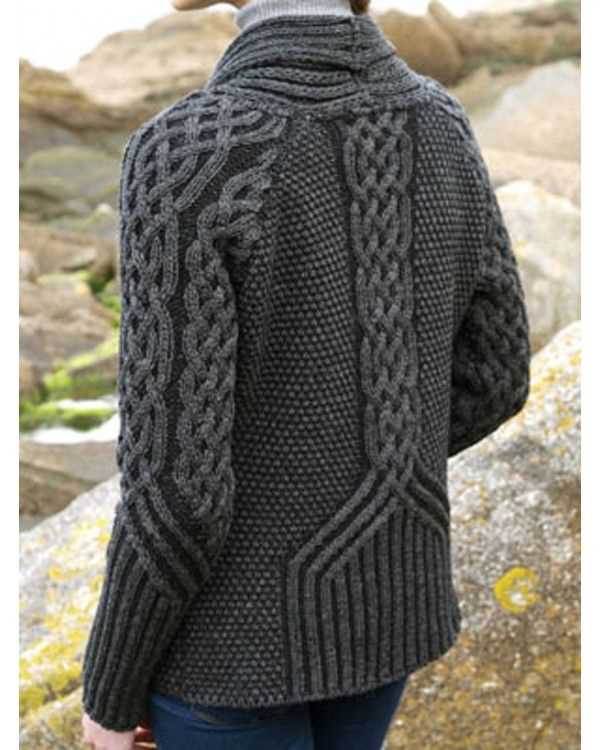 Fisherman knit cardigan pattern