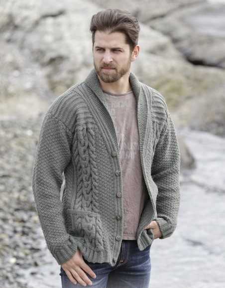 Fisherman knit cardigan pattern