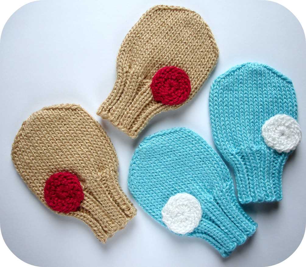 Flap mittens knitting pattern